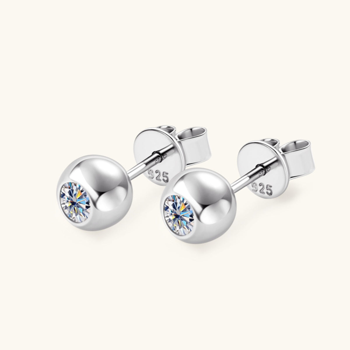 Moissanite 925 Sterling Silver Stud Earrings Accessories Trendsi   