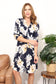 Sew In Love  Full Size Flower Print Shirt Dress Dresses Scarlet Avenue   