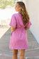 HEYSON Summer Field Full Size Cutout T-Shirt Dress in Carnation Pink Dresses Trendsi   