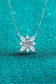 Moissanite Rhodium-Plated Necklace Accessories Scarlet Avenue   