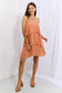 Culture Code By The River Full Size Cascade Ruffle Style Cami Dress in Sherbet Dresses Scarlet Avenue   