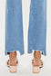 Kancan High Waist Raw Hem Straight Jeans Bottoms Scarlet Avenue   