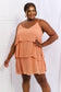 Culture Code By The River Full Size Cascade Ruffle Style Cami Dress in Sherbet Dresses Scarlet Avenue   