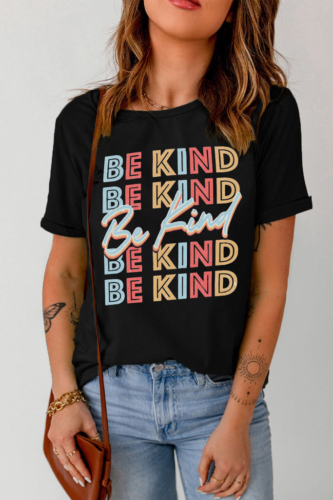 BE KIND Graphic Short Sleeve Tee - Scarlet Avenue