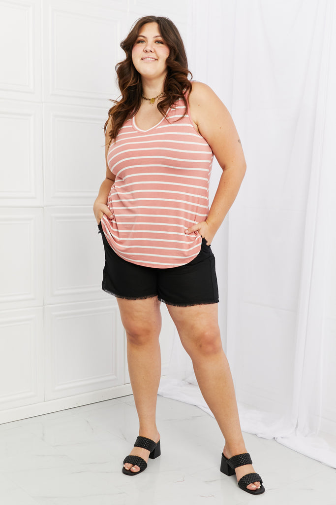 Find Your Path Sleeveless Striped Top - Scarlet Avenue